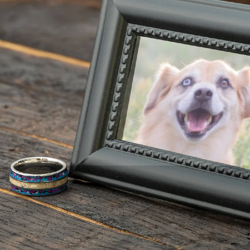 Flower Petal & Ashes Memorial Ring