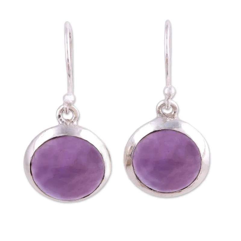 NOVICA Celestial Promise, Amethyst dangle earrings - 1.2*0.6