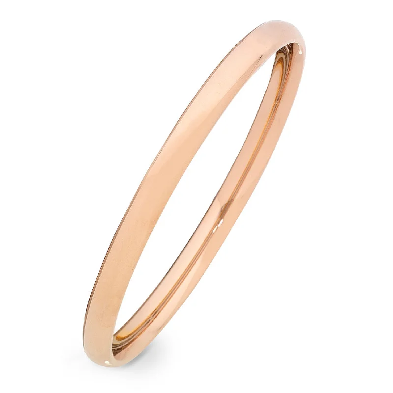 Stainless Steel Rose Gold Colour Plain Bangle