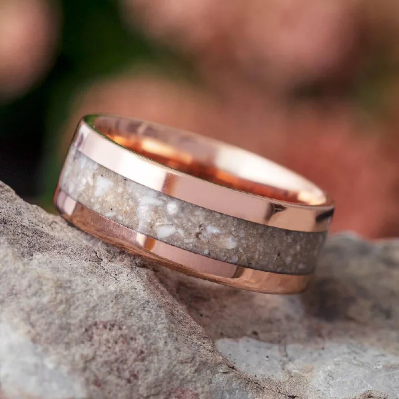 Solid Rose Gold Remembrance Ring