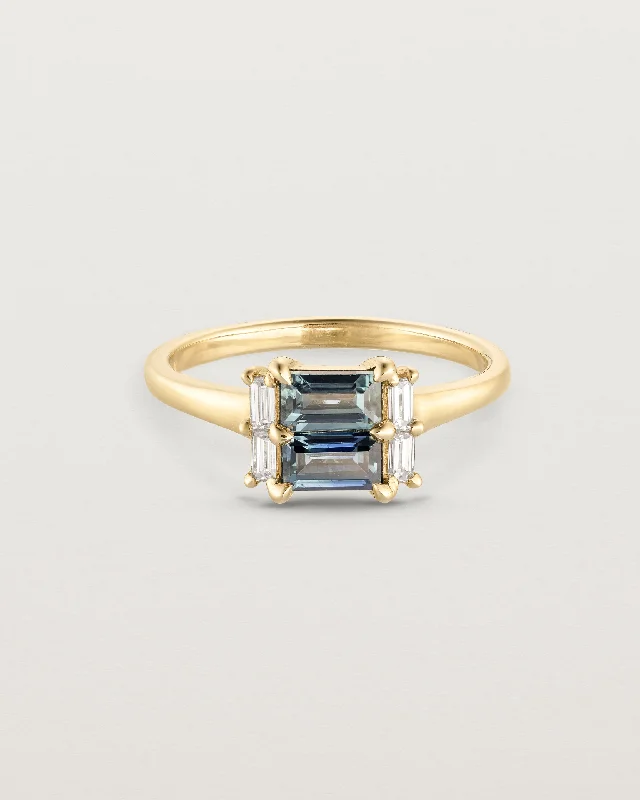 Marin Cluster Ring  | Australian Sapphire & Diamond