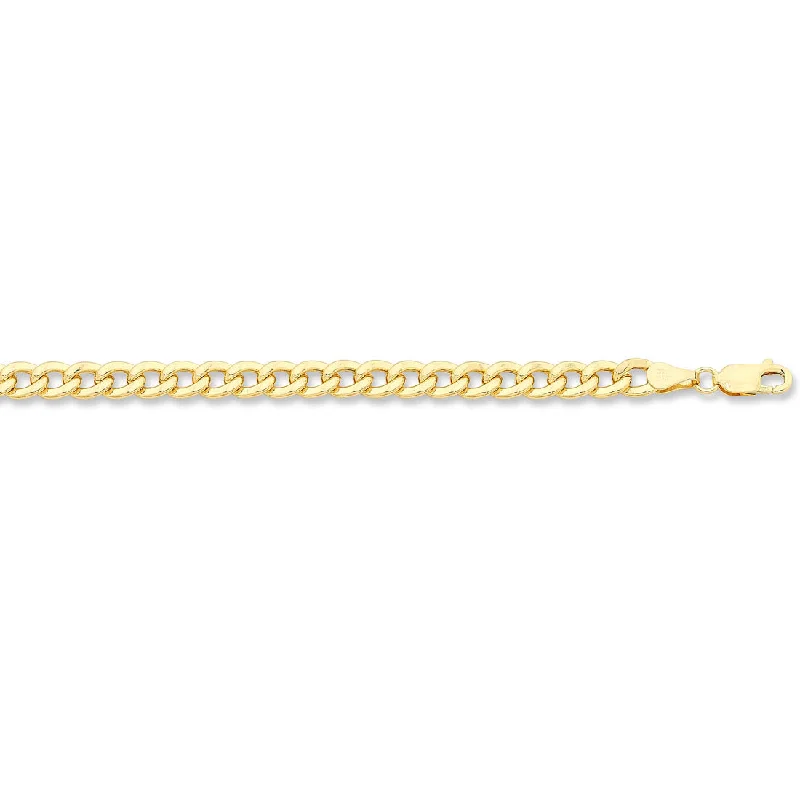 9ct Yellow Silver Infused 19cm Bracelet