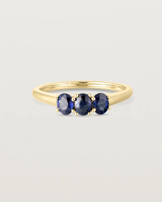 Adrienne Trio Ring | Australian Sapphires