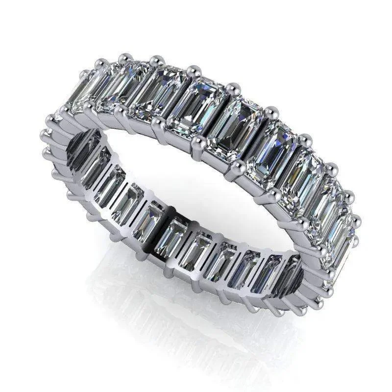 Florie Moissanite Anniversary Band