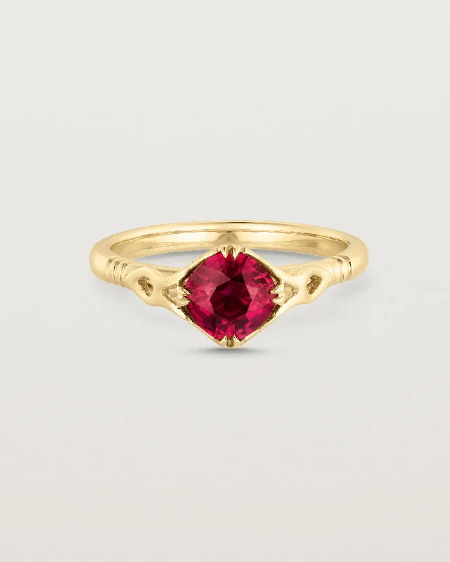 'As Long As There Is Love' Solitaire | Ruby