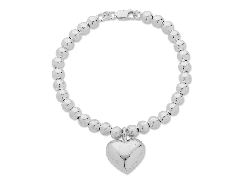 Sterling Silver Heart Shape Bracelet