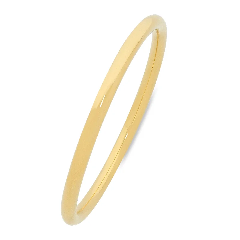 9ct Yellow Gold Silver Infused Golf Bangle