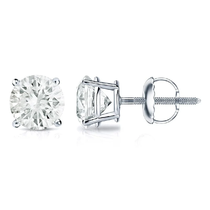 Auriya 2 to 2 1/2ctw Round Diamond Stud Earrings 14k Gold (I-J, SI1-SI2)