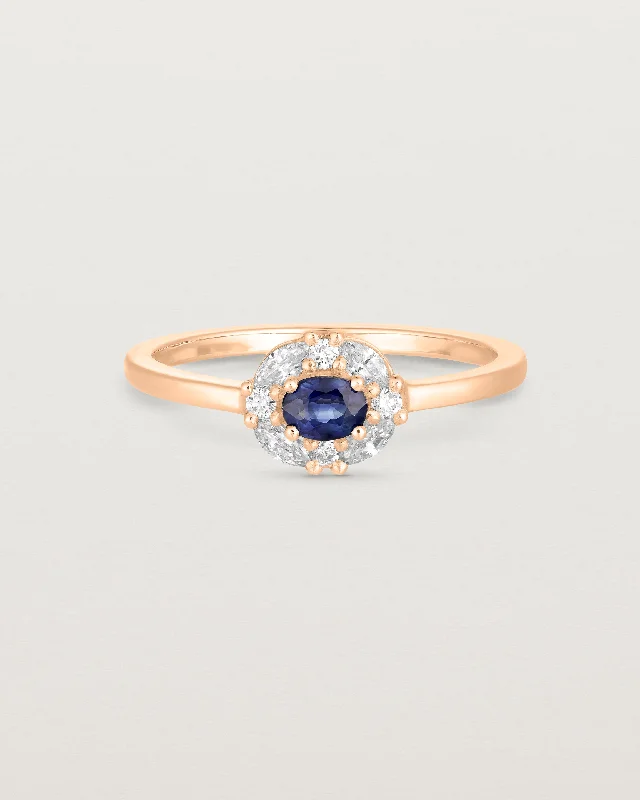 Tilly Halo Ring | Australian Sapphire & Diamonds