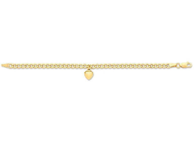 Children's 9ct Yellow Gold Silver Infused Bracelet