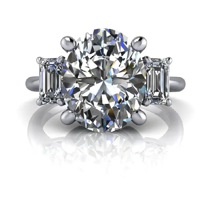 Crystal No. 1 Moissanite Ring