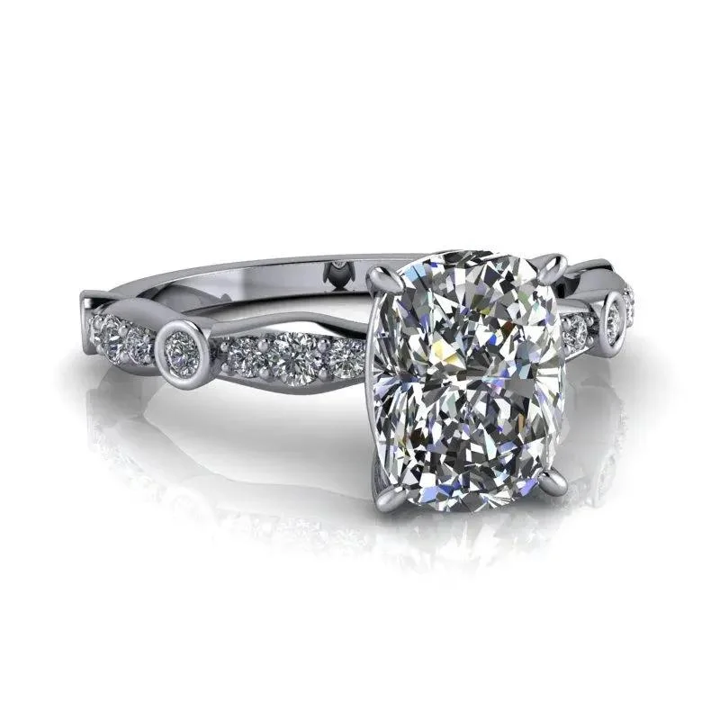 Elise No. 1 Moissanite Ring