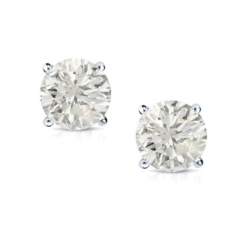 Auriya 14k Gold 1ctw Diamond Stud Earrings Clarity-enhanced (E-F, G-H, H-I or J-K, SI1-SI2, I1-I2 or I2-I3)