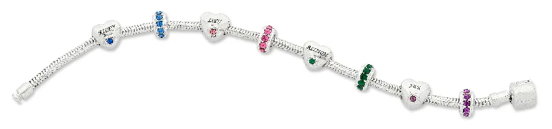 Personalised Swarovski Crystal Birthstone Bracelet