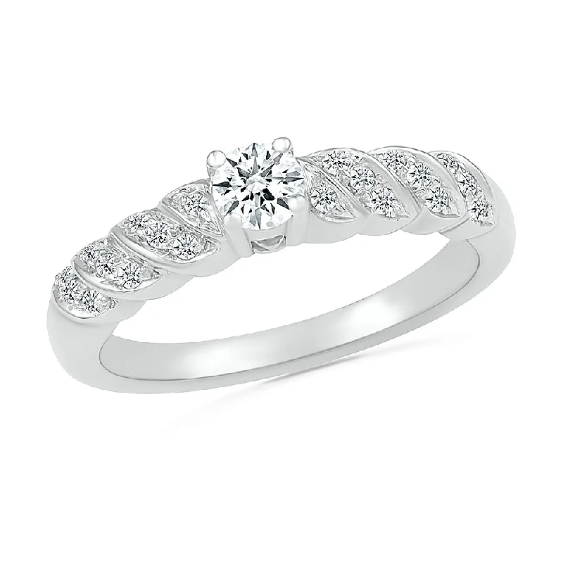 1/3 Carat Diamond Engagement or Anniversary Ring